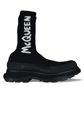 Alexander McQueen Tread Slick enkellaarzen zwart