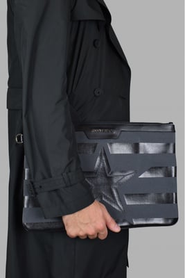Jimmy Choo Derek clutch grijs