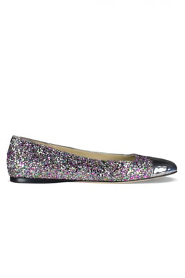Jimmy Choo WATSON ballerina's zilver