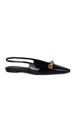 Saint Laurent Ballerinas Blade Svart