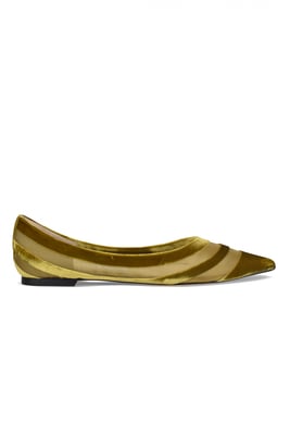 Jimmy Choo ballerina's Love groen
