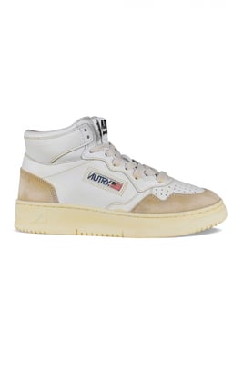 Autry Sneakers Midden Super Vintage Wit