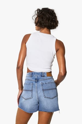 Tall Denim Mini Short