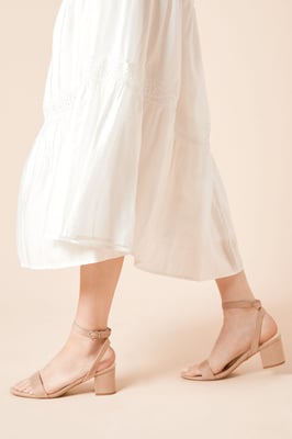 Dorothy Perkins Womens Heeled Sandals Silver Mid Block Heel Open Toe Casual