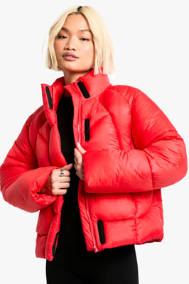 Quilt Detail Puffer Jacket