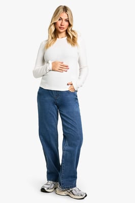Maternity Over The Bump Straight Leg Jeans