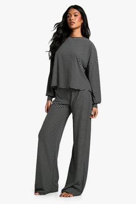 Tall Stripe Jersey Lounge Trouser Pj Set