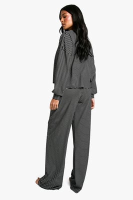 Tall Stripe Jersey Lounge Trouser Pj Set