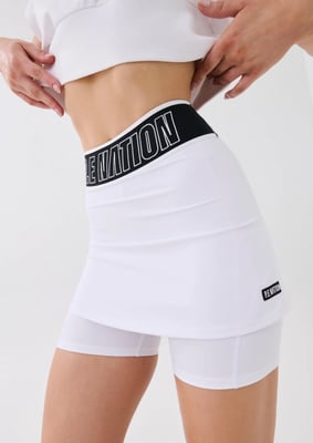 PE Nation Follow Through Skort in White