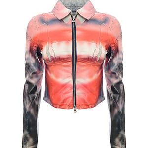 Diesel Womens De-Smily-Fsd Zip Thru Printed Jacket in Multicoloured