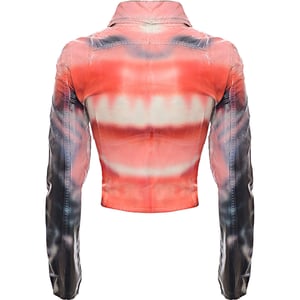 Diesel Womens De-Smily-Fsd Zip Thru Printed Jacket in Multicoloured