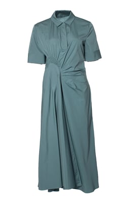Maxi dress with wrinkled detail