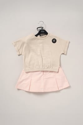 T-Shirt. Skort and Belt Purse Outfit Set