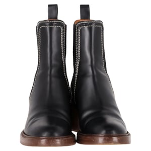 Chloé Mallo Chelsea Boots in Black Calf Leather
