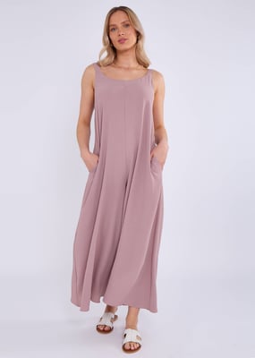 Mink Air Flow Strappy Jumpsuit med vida ben