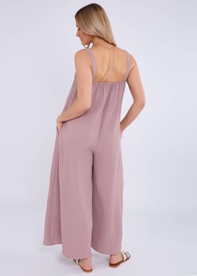 Mink Air Flow Strappy Jumpsuit med vida ben