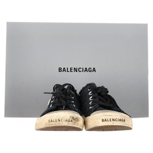 Balenciaga Paris Versleten Open-Hak Sneakers in Zwart Katoen