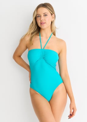 Aqua Bandeau Costume