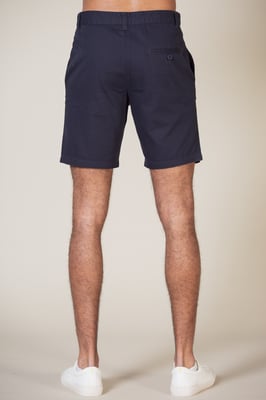 Navy Cotton Chino Shorts