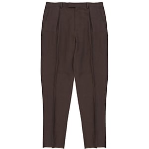 Ermenegildo Zegna Mens Trofeo Summer Wool Linen Trousers in Brown