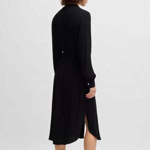Women's Boss Dibanorah Belted Dress in Black