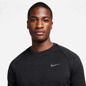 Nike Men's Therma Fit Element Long Sleeve Crew Top Black