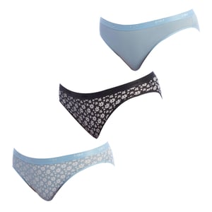 Pack-3 Stretch bomullsbyxor D4C17 för kvinnor