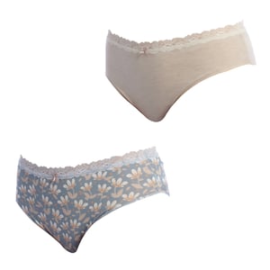 Pack-2 Brislip Coquettes Cotton Panties 1032252 for Women