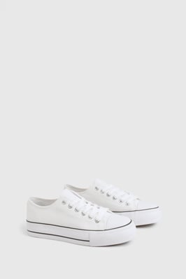 Low Top Platform Lace Up Trainers