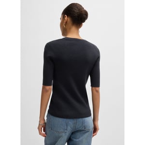 Women's Hugo Boss Famistosa Knit T-Shirt in Dark Blue