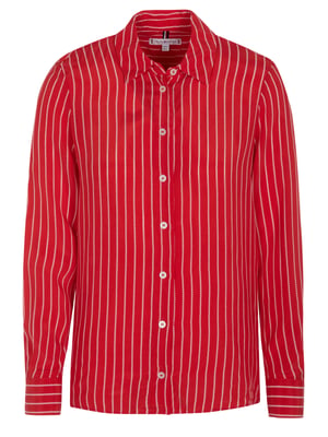 Tommy Hilfiger CUPRO ROPE STP Blouse rood