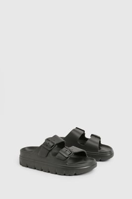 Wide Fit Double Strap Buckle Sliders