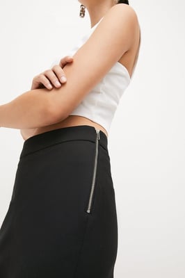 Petite Essential Techno Woven Crop Trouser