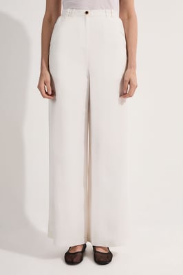 Premium Viscose Linen Woven Straight Leg Trouser