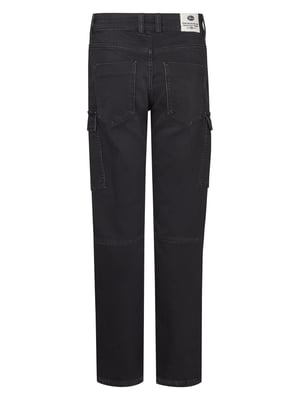 Petrol Industries - Jongens Torino Regular Cargo Denim Iguana - Zwart