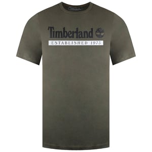 Timberland Established 1973 Mens Dark Green T-Shirt