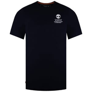 Timberland Back Boot Mens Navy T-Shirt