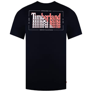 Timberland Stacked Mens Navy T-Shirt
