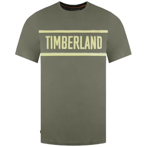 Timberland Branded Mens Green T-Shirt