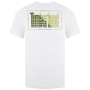 Timberland Stacked Mens White T-Shirt
