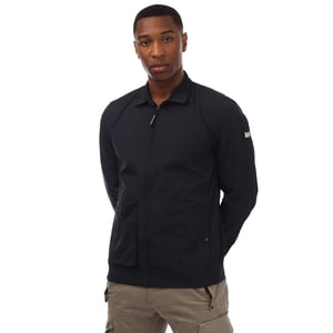 Men's Weekend Offender Granville Pocket Nylon Overshirt in Navy