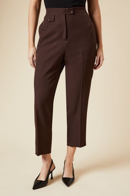 Tab Detail Capri Trouser