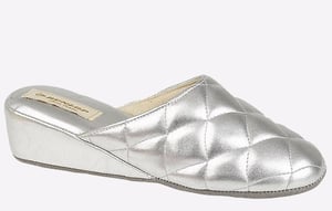 Dunlop Sybil Quilted Womens Mule Slippers