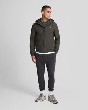 Lyle & Scott Fleecematerial Bak Softshell Jacka - Grå