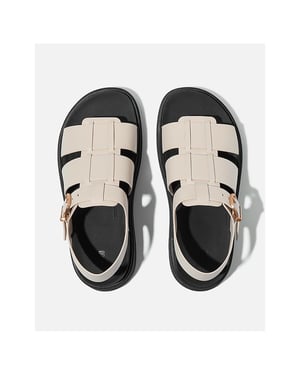 FitFlop GEN-FF Fisherman Lädersandaler i beige för kvinnor
