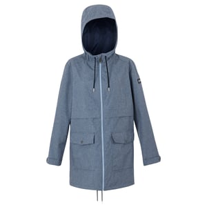 Regatta Womens/Ladies Navaeh Linear Waterproof Jacket (Chambray/Dark Denim)