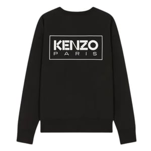 Kenzo Paris Outlined Logo Black Sweatshirt