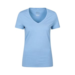 Mountain Warehouse Dames/Dames Vitaliteit V Hals T-shirt (Lichtblauw)