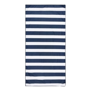 Regatta Gestreepte microvezel strandhanddoek (Wit/Zwaar)