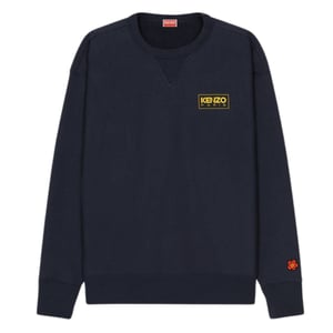 Kenzo Paris Outlined Logo Midnight Blue Sweatshirt